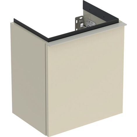 Geberit iCon meuble sous-lavabo pour lavabo, 1 porte à droite, 37x41,5x27,9 cm, 502300, Coloris: Façade/carcasse : gris sable/laqué brillant, poignée : gris sable/peinture en poudre mate - 502.300.JL.1
