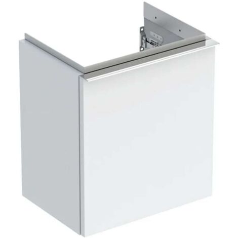 Geberit iCon - Mobiletto sottolavabo 37x42x28 cm, 1 anta, cardini a destra, bianco lucido 502.300.01.2