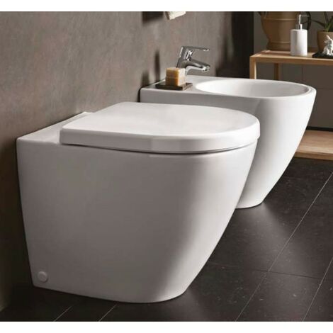 POZZI GINORI - GEBERIT Geberit Icon Rimfree Aufsatzsanitärkeramik WC-Sitz und Bidet