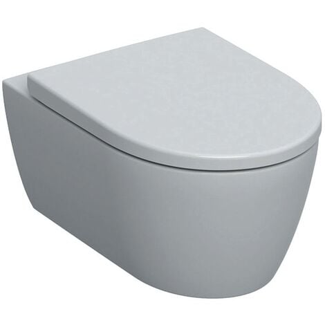 Geberit iCon RimFree Wall-Hung Toilet with invisible fixings, shrouded, with soft-close seat (501.664.00.1)