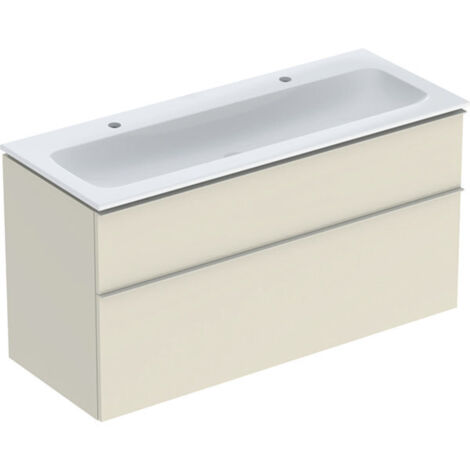 Geberit iCon Set mueble lavabo con mueble bajo lavabo, 2 cajones,