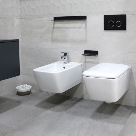 Geberit Icon Square Bidet Sospeso Bianco con fissaggio nascosto  231910000