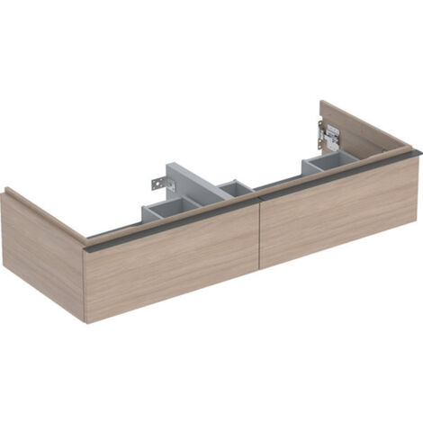 Geberit iCon Unterschrank für Doppelwaschtisch, 2 Schubladen,