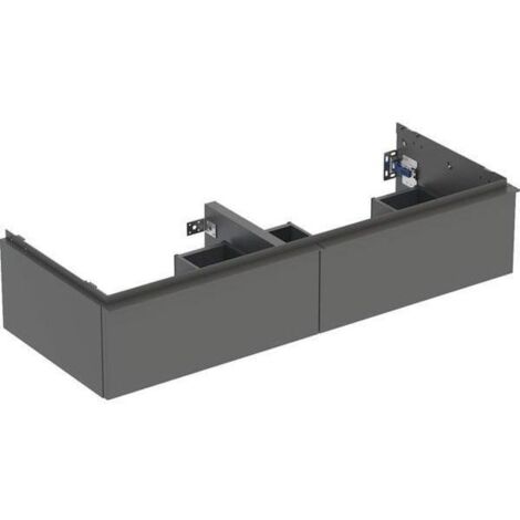 Geberit iCon Unterschrank für Doppelwaschtisch, 2 Schubladen,