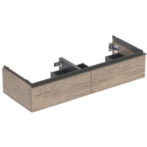 Geberit iCon Unterschrank für Doppelwaschtisch, 2 Schubladen,