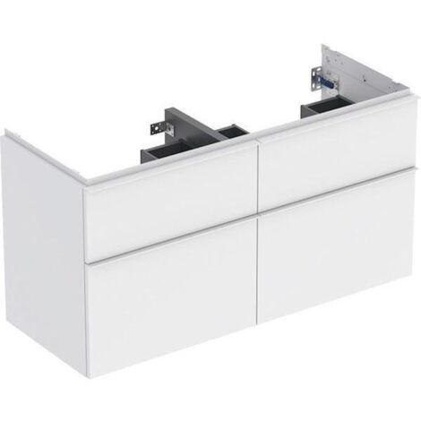 Geberit iCon Unterschrank für Doppelwaschtisch, 4 Schubladen,
