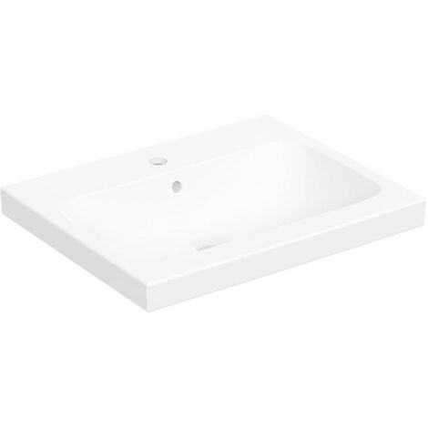Geberit iCon - Vasque, 60x48 mm, avec trop-plein, trou pour robinet, blanc mat 501.847.JT.1