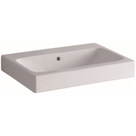 Geberit iCon Waschtisch 900x485mm weiß, ohne Hahnloch, 124093600