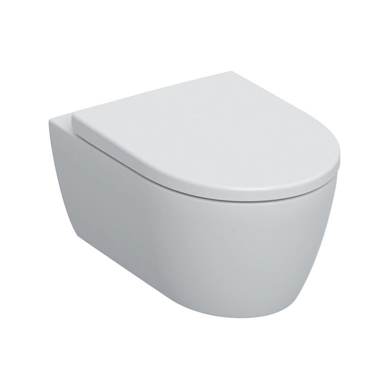 Geberit - iCon Set wc suspendu avec siège, sans rinçage, rinçage