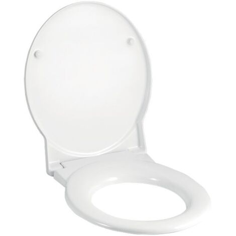 Geberit Joly WC-Sitz 571005000 weiß, mit Deckel, Scharniere verchromt, mit Absenkautomatik