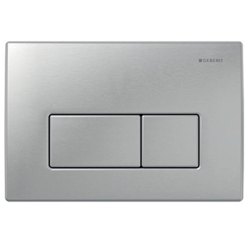 Geberit - Kappa50 Dual Flush Plate - Brushed Stainless Steel