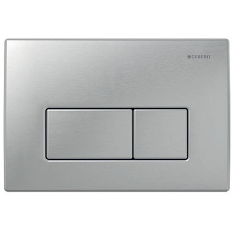 Geberit - Kappa50 Dual Flush Plate - Brushed Stainless Steel