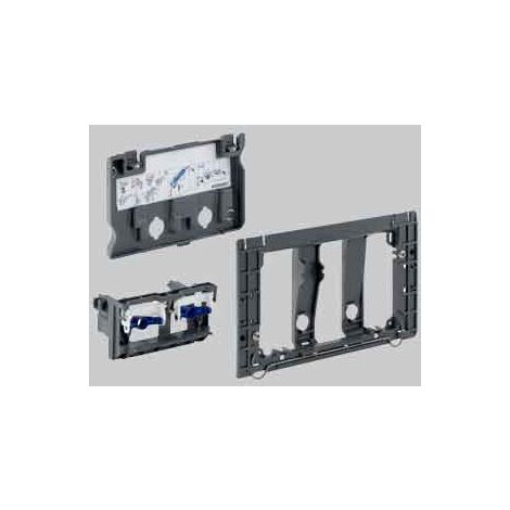 Geberit – Kit d'adaptation plaque à cassette unique – Compatible plaques Sigma 10/20/50 – Installation rapide avec cadre de fixation – Pour réservoirs Unica