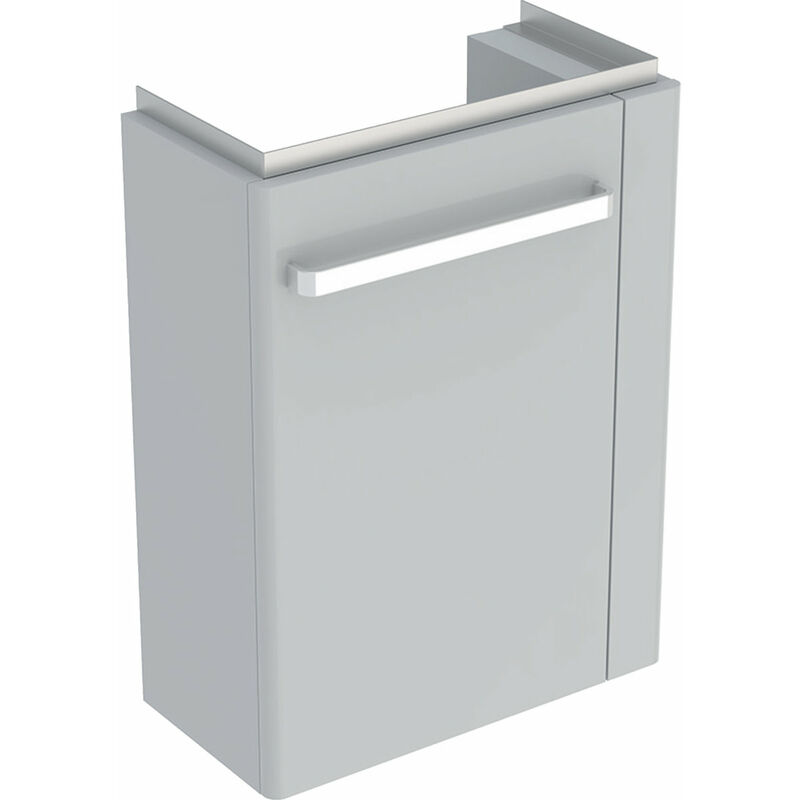

Keramag - Lavabo Lavabo Renova Nr. 1 Comprimo Nuevo, toallero a la derecha, 448x604x222mm gris claro mate/gris claro alto brillo - 862051000