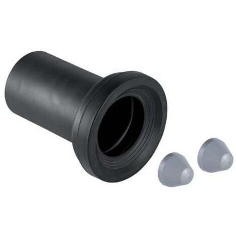 Geberit – Manchon de raccordement WC Ø90 avec manchette et 2 cache-boulons – Installation sécurisée pour WC suspendus