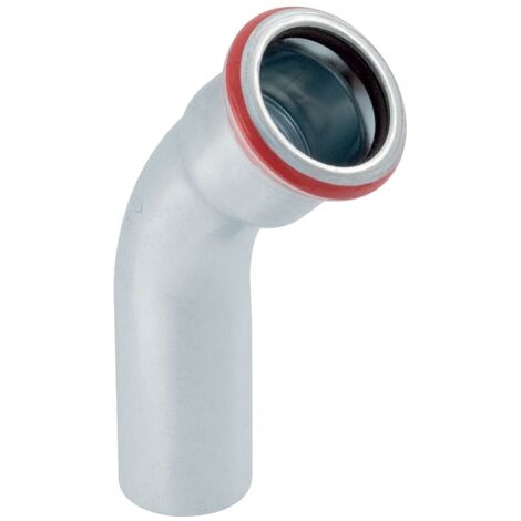 Geberit Mapress C-Stahl Bogen mit Einschubende 45 Grad, Außendurchmesser 108mm