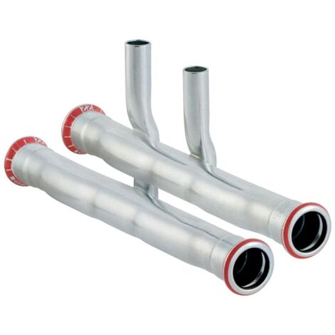 Geberit Mapress C-Stahl Set Anschluss-T-Stück für Vor-/Rücklauf Außendurchmesser 22mm