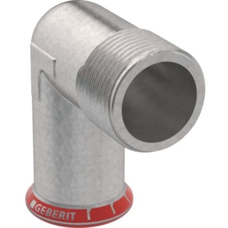 Geberit Mapress C-Stahl Übergangswinkel 90° mit Außengewinde,  DN 10,  dø 12 mm, 21611