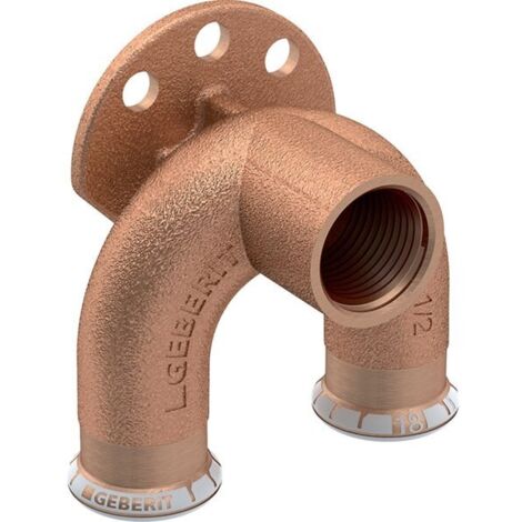 Geberit Mapress coude double de raccordement 90° en cuivre, DN 20, 63464