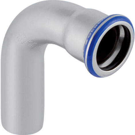 Geberit Mapress coude en acier inoxydable avec extrémité à emboîter (exempt de LABS), DN 12, 80302