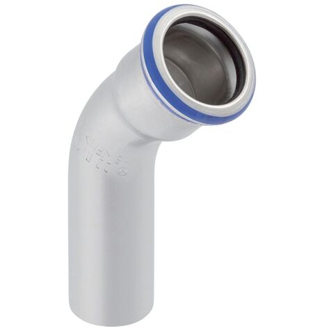 Geberit Mapress Edelstahl Bogen mit Einschubende, 45 Grad, Außendurchmesser 108mm