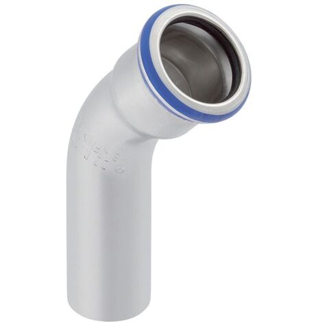 Geberit Mapress Edelstahl Bogen mit Einschubende 45 Grad, d 12mm