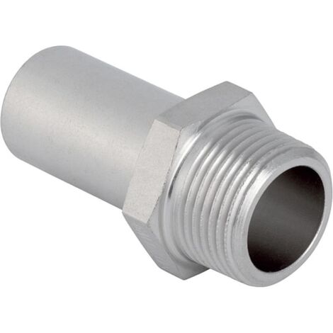 Geberit Mapress Edelstahl Übergang mit Außengewinde und Einschubende d 28mm, R 1″