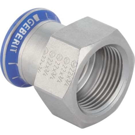 Geberit Mapress Edelstahl Übergang mit Innengewinde (LABS-frei),  DN 15, 81803