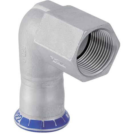 Geberit Mapress Edelstahl Übergangswinkel 90Gr mit IG d35-Rp1 1/4, 33807