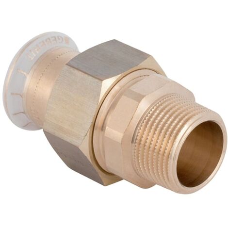 Geberit Mapress Kupfer Übergangsverschraubung mit Außengewinde, d 15mm, R 1/2″, Rotguss bleifrei
