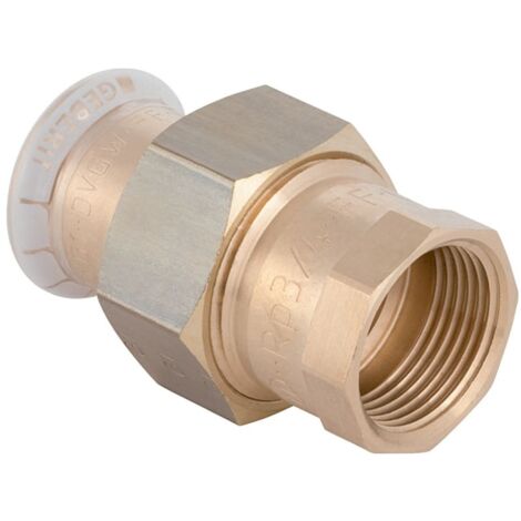 Geberit Mapress Kupfer Übergangsverschraubung mit Innengewinde, d 15mm, Rp 3/4″, Rotguss bleifrei