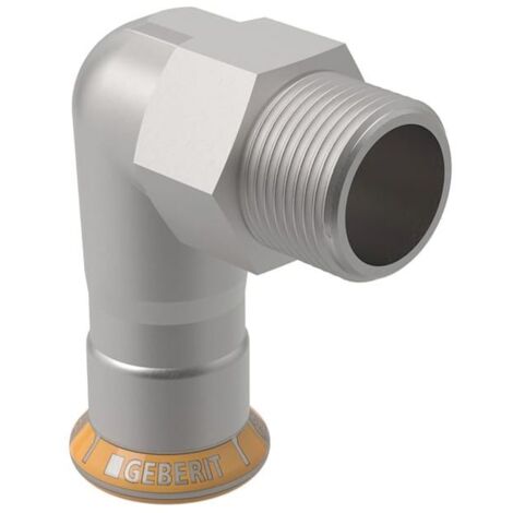 Geberit Mapress Therm Übergangswinkel 90 Grad mit Außengewinde d 18mm, R 1/2″