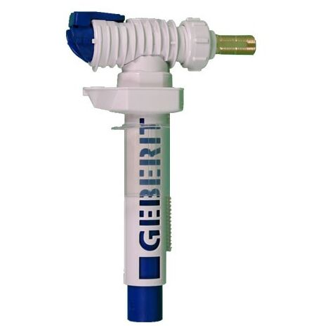 Geberit – Mécanisme de chasse d'eau latéral 3/8" – Raccord fileté en laiton – Hauteur de remplissage réglable – Silencieux