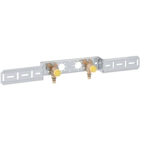 Geberit Mepla Anschlusswinkel 602780005 Ø 20mmxRp 1/2x52mm, Rotguss, 90Grad, zweifach, vormontiert