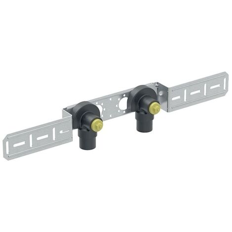Geberit Mepla Anschlusswinkel 90 Grad vormontiert, zweifach d 20mm, AD 15,3cm