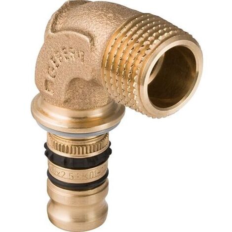 Geberit Mepla Coude de transition 90° avec filetage mâle, DN 40, dø 50 mm, 606.255.00.5