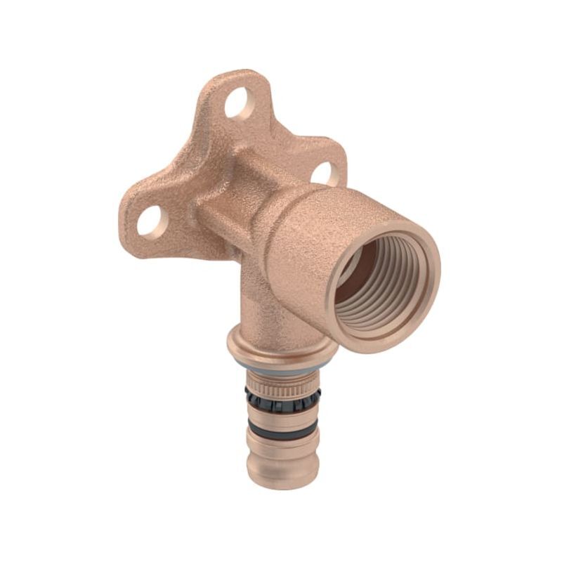 Mepla support de connexion 603294005 ø 26mmxRp 3 / 4x52mm, bronze à canon, 90 degrés - Geberit