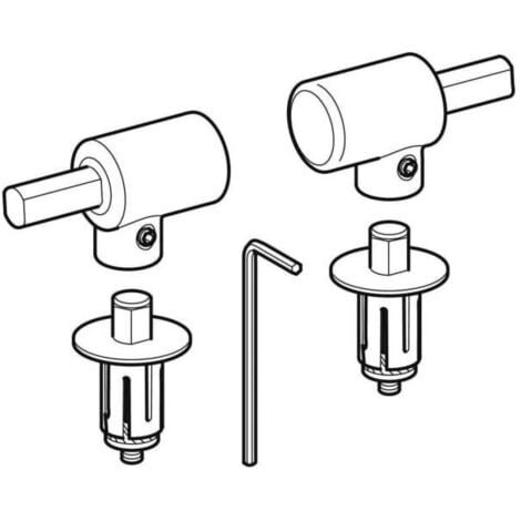 Geberit Metallscharniere 598054000 zu Flow WC-Sitz 575950