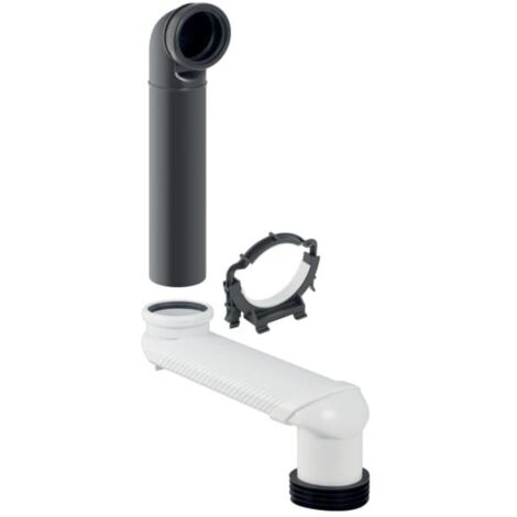 Geberit Monolith Set Versprungbogen für Wand-WC, grau,