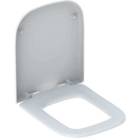 Geberit myDay WC-Sitz 575410000 weiß, Scharnier Messing verchromt, mit Absenkautomatik