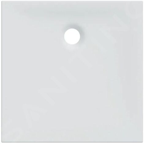 Geberit Nemea receveur de douche, carré, blanc mat, 550.590.00.1