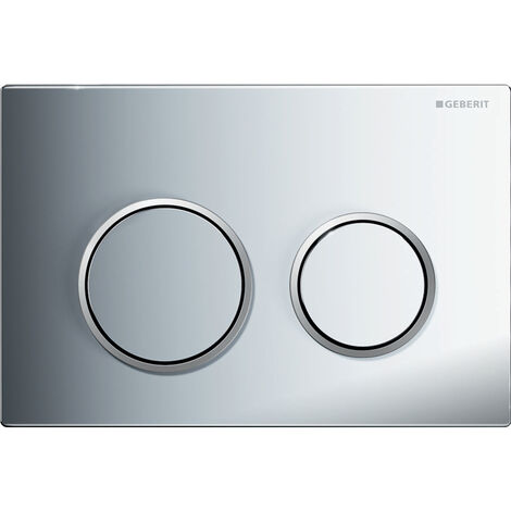 GEBERIT - SIGMA01 PLACCA DOPPIO PULSANTE CROMATO / CROMOSATINATO  115.770.KA.5