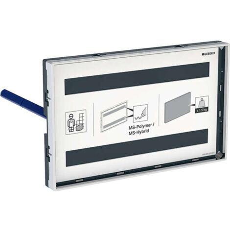Geberit Omega Placa de cubierta, empotrada, con marco visible,