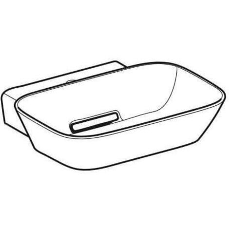 Geberit ONE Aufsatzwaschtisch Schalenform, Abgang horizontal,