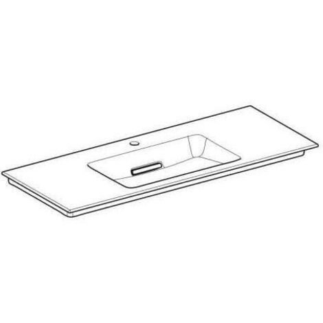 Geberit ONE Möbelwaschtisch Abgang horizontal, 120x13x47,5cm,