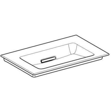 Geberit ONE Möbelwaschtisch Abgang horizontal, 75x13x47,5cm,