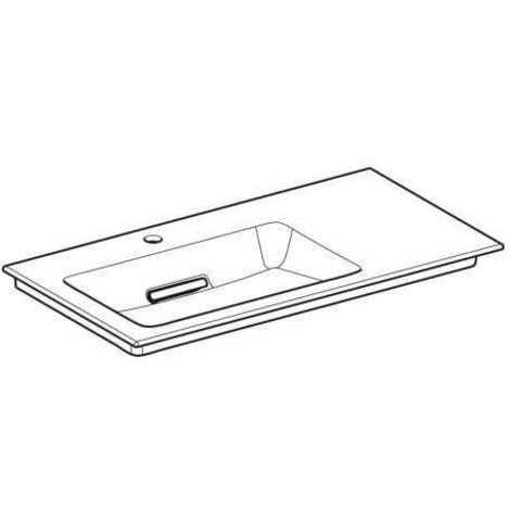 Geberit ONE Möbelwaschtisch Abgang horizontal, Ablagefläche