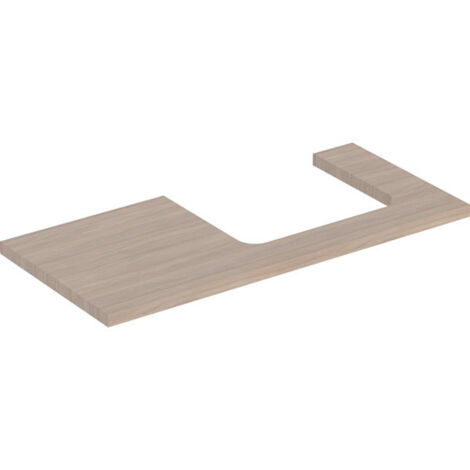 Geberit ONE Plan de lavabo, découpe à droite, 105x3x47 cm,