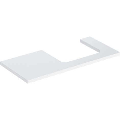 Geberit ONE Plan de lavabo, découpe à droite, 105x3x47 cm,