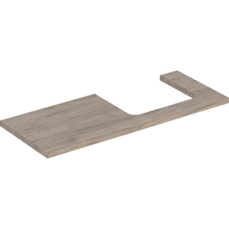 Geberit ONE Plan de lavabo, découpe à droite, 120x3x47 cm,